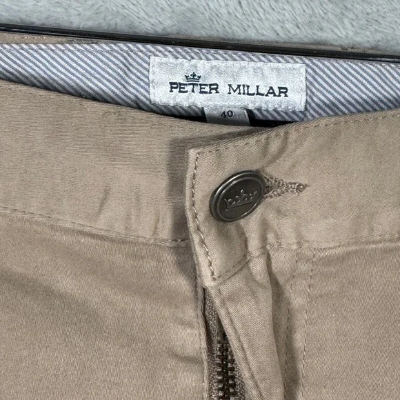 Peter Millar Pants Men 40x34‎ Beige Ultimate Sateen 5 Pocket Five 7027 - Picture 3 of 11